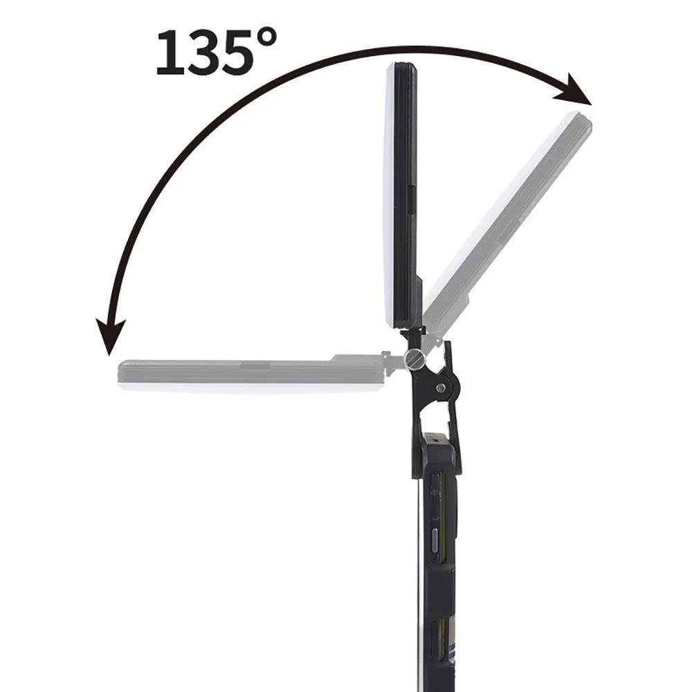 VL-60BI and VL-68BI LED pocket fill light with clip for mobile phones measuring 10.4x7.5x12.5cm