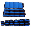 Pair of Oxford cloth legging sandbags for track and field running training with adjustable weights