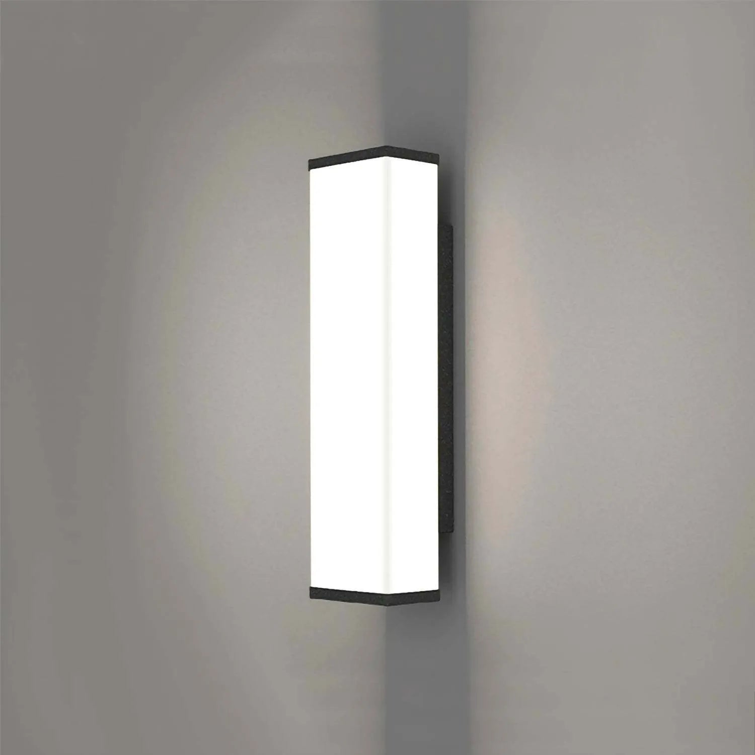 60cm outdoor wall light with stainless steel and PC construction, IP65 waterproof rating for courtyard and park lighting