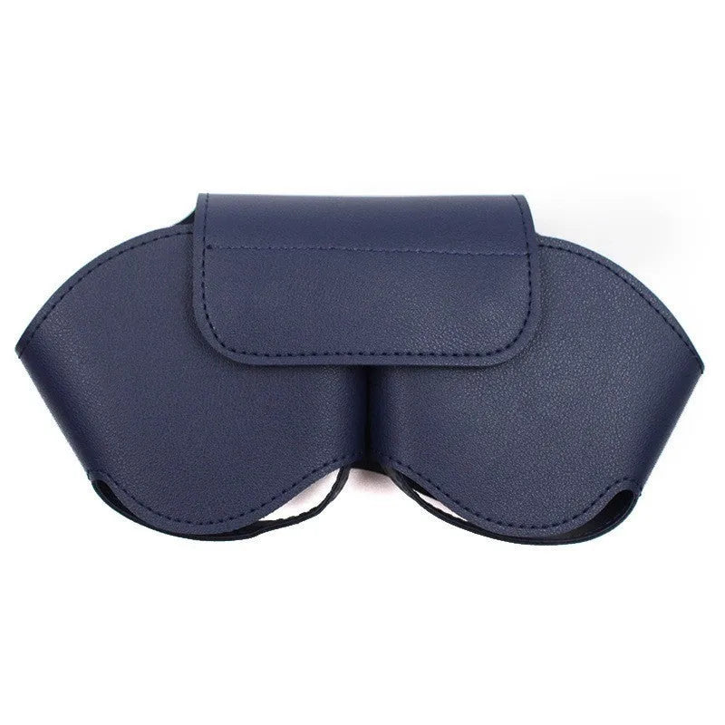 AirPods Max protective case in PU leather, shown in available colours: black, blue, green, red, white.