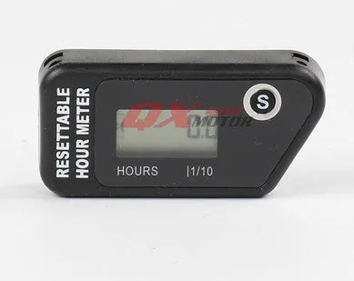 YSDS black waterproof LCD maintenance timer for ATV motorcycle motorboat lawn mower generator