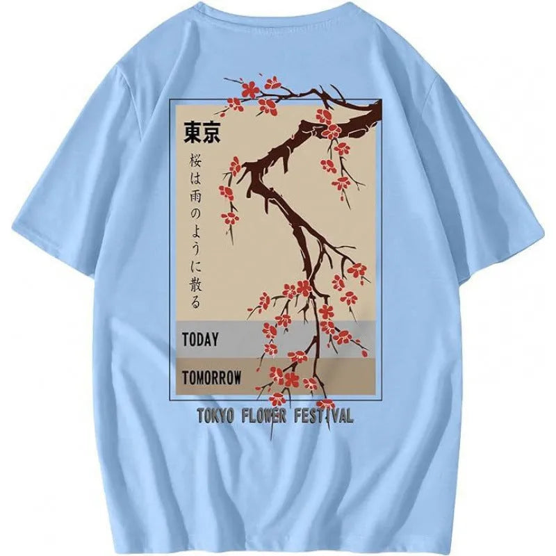Men's printed short-sleeved sports T-shirt with digital pattern on polyester flat mop cloth