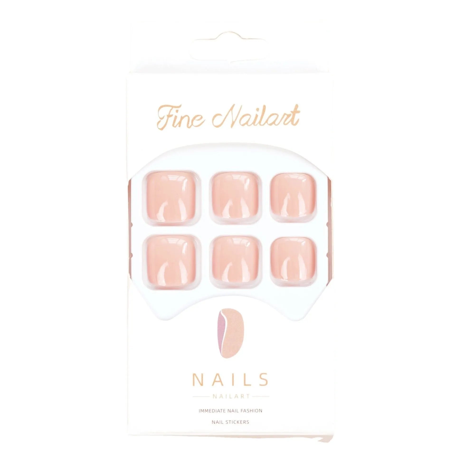 Fashion personality toe nail stickers with adhesive glue in skin colour J-52 shade for artificial nail decoration