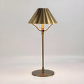 Gold alloy desk lamp with touch controls and USB Type-C charging port