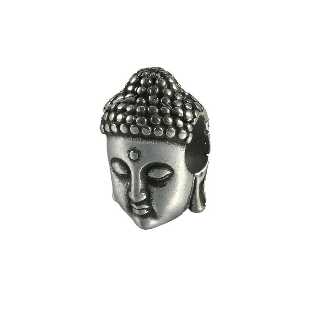 Personalised stainless steel hollow skull Buddha earrings with electroplated colour finishes