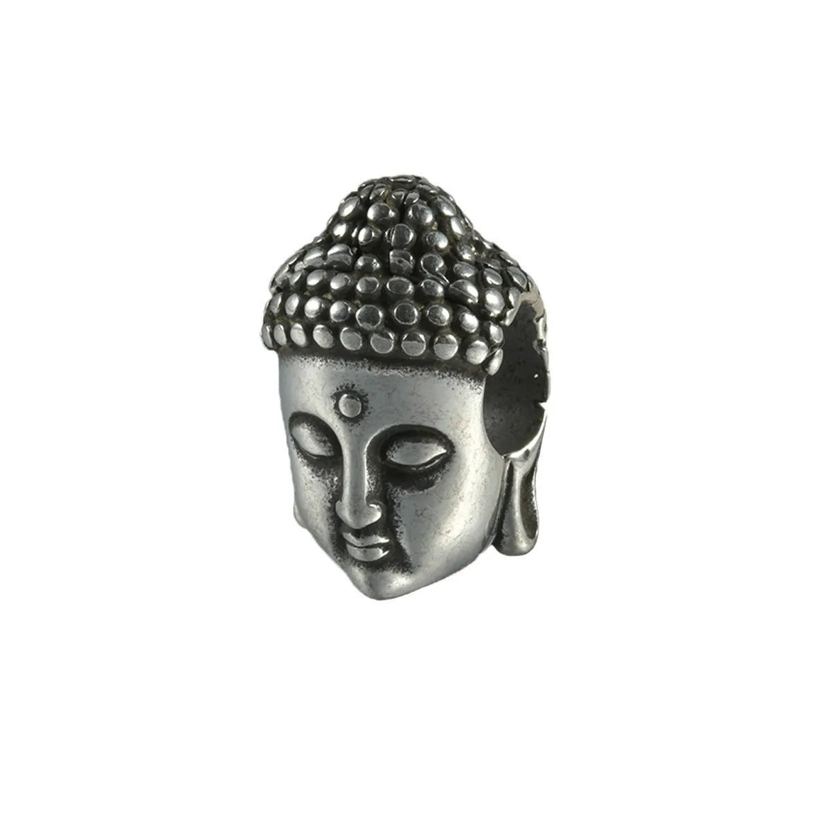 Personalised stainless steel hollow skull Buddha earrings with electroplated colour finishes