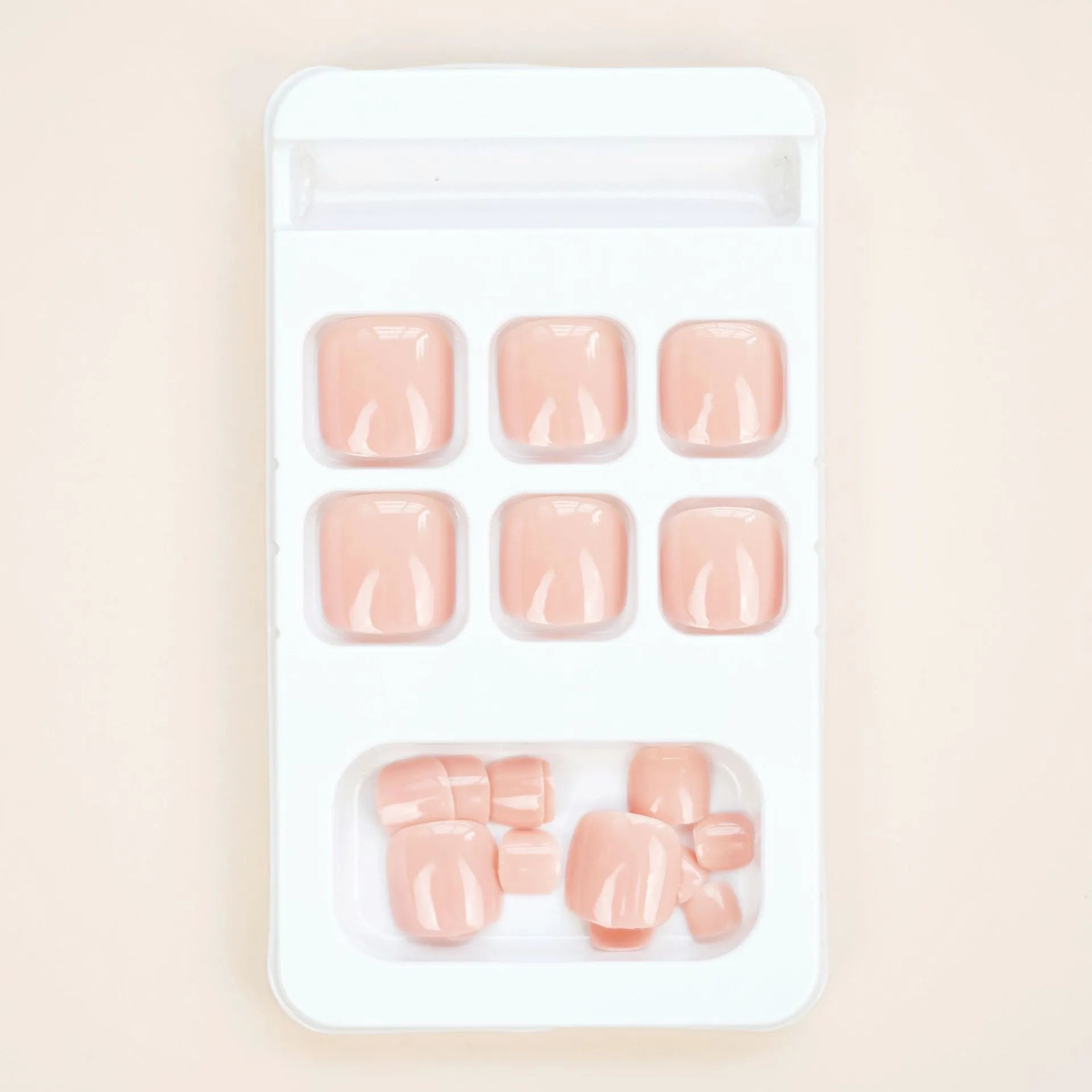Fashion personality toe nail stickers with adhesive glue in skin colour J-52 shade for artificial nail decoration