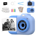 Children's digital toy camera in pink, blue, or purple with photography, video, games, and MP3 functions