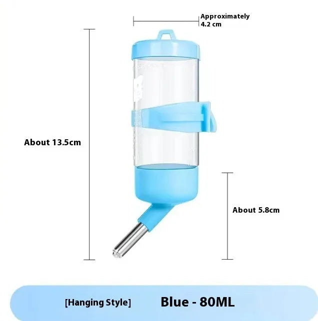 Plastic ball kettle leak-proof water feeder for small pets in assorted colours and sizes.
