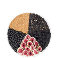 Packets of Black Wolfberry Mulberry Tea blend with flaxseed and fig for women's health care.