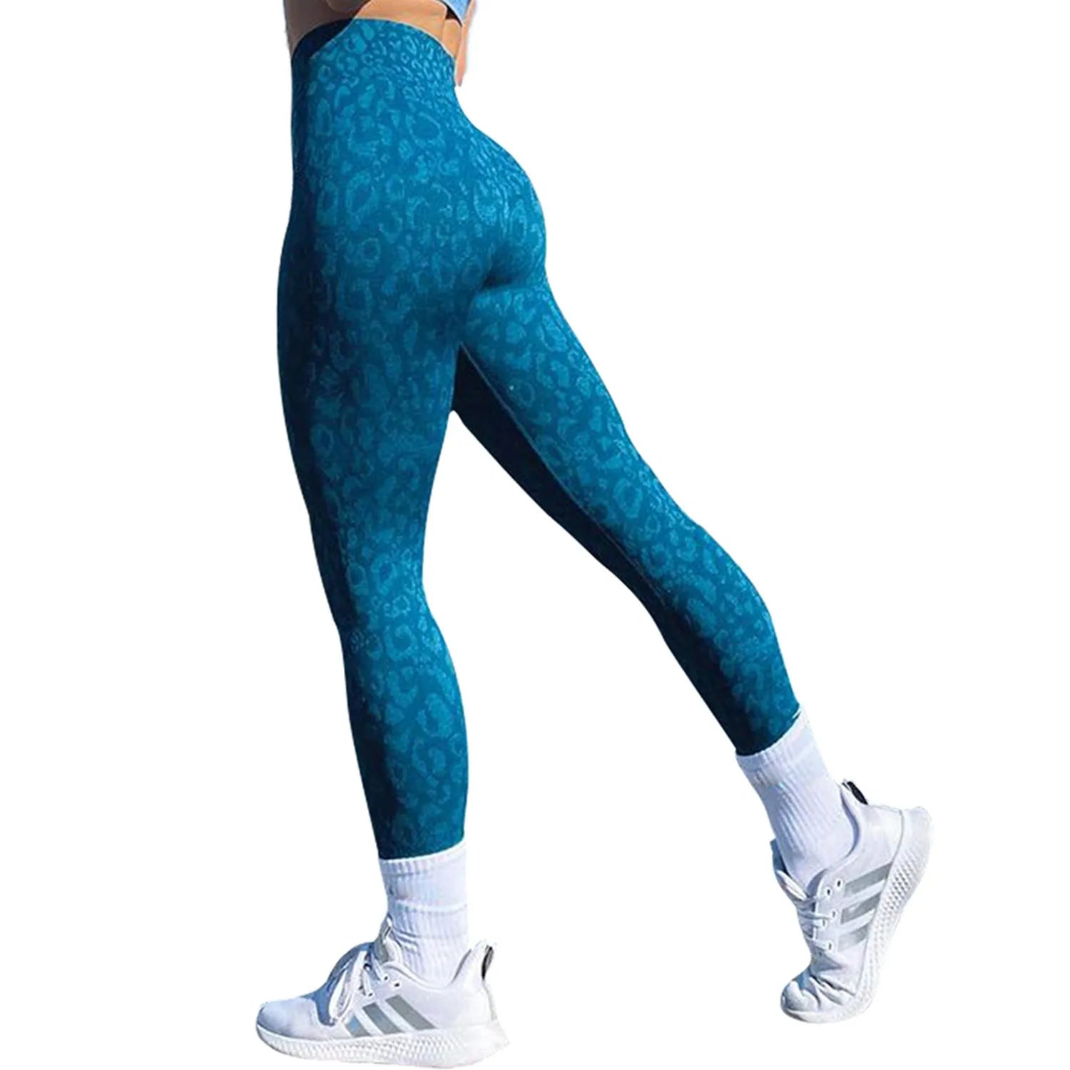 Women's push up booty leggings in camouflage pattern for gym workouts and yoga