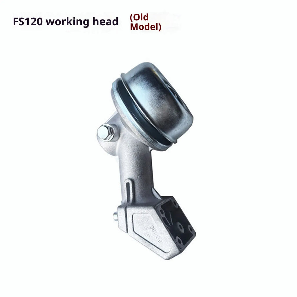Metal working head for lawn mower parts, FS120 new style, silver and black