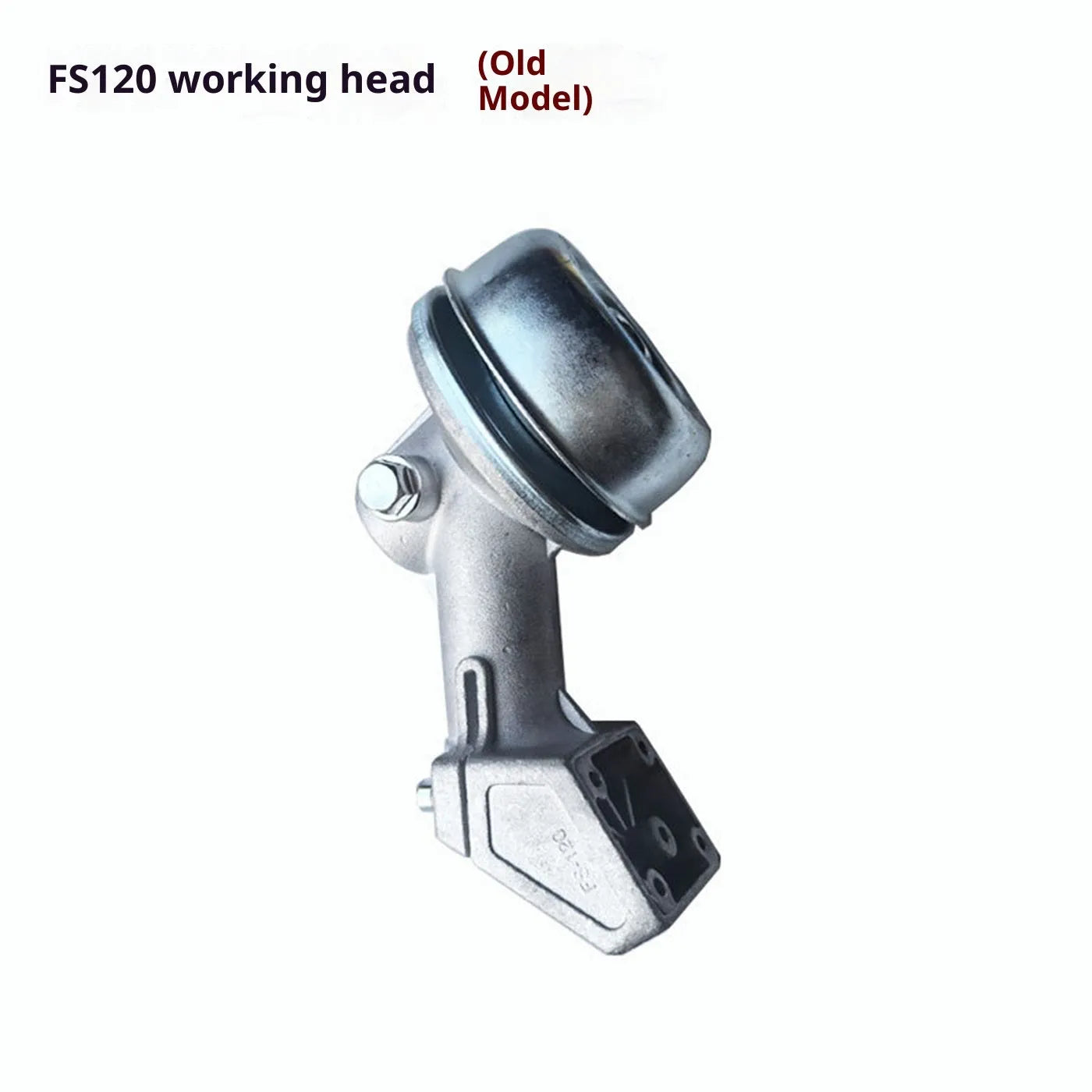 Metal working head for lawn mower parts, FS120 new style, silver and black