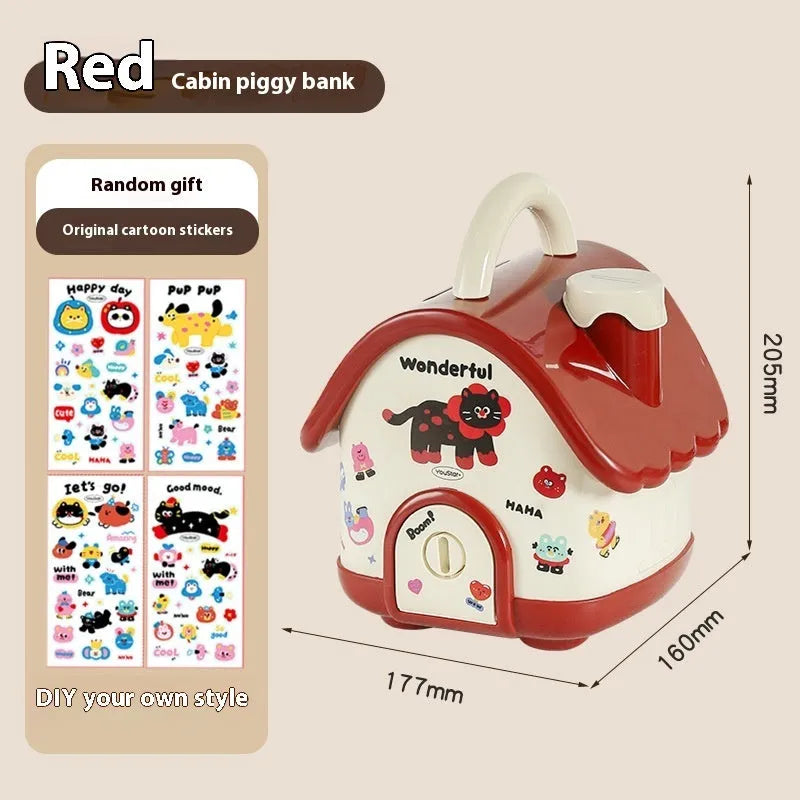 Cartoon style plastic desktop storage organiser with 2L capacity and grid compartments