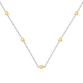 925 silver necklace and bracelet set for women with electroplated platinum finish