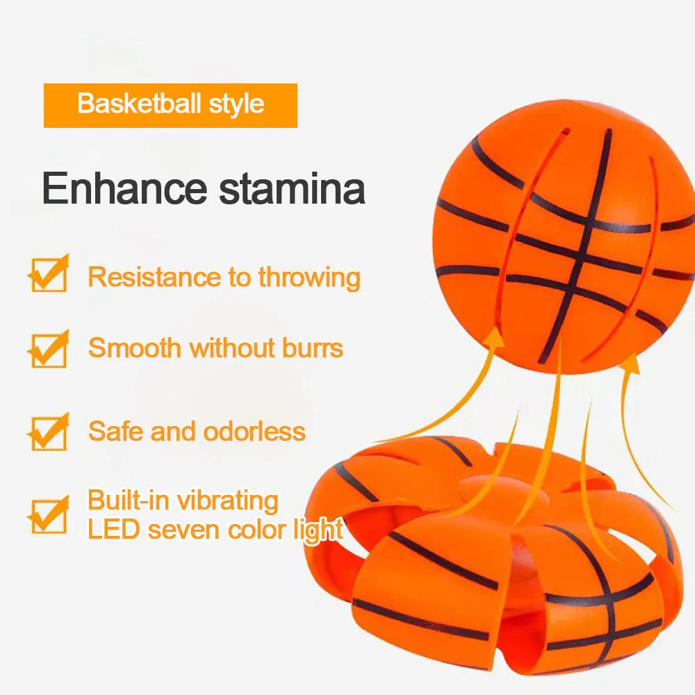 Glow-in-the-dark plastic dog ball toy that converts to flying disc with 9cm diameter
