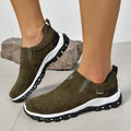 Men's round head thin shoes in light brown with a shallow mouth and rubber sole