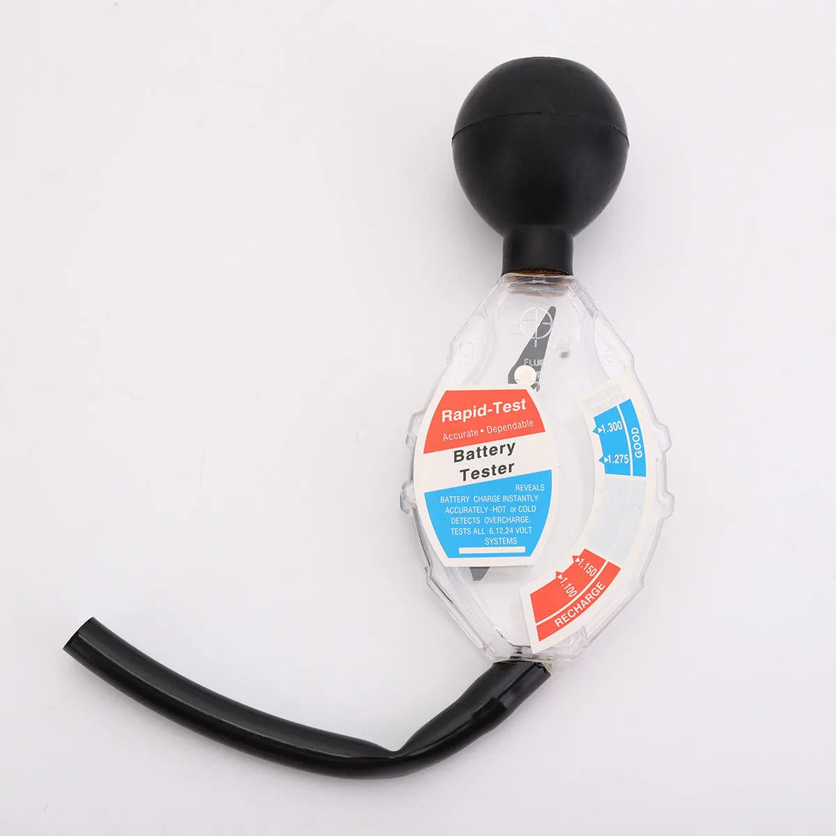 ABS plastic battery electrolyte hydrometer for lead acid density testing with 1.1-1.3 measurement scale