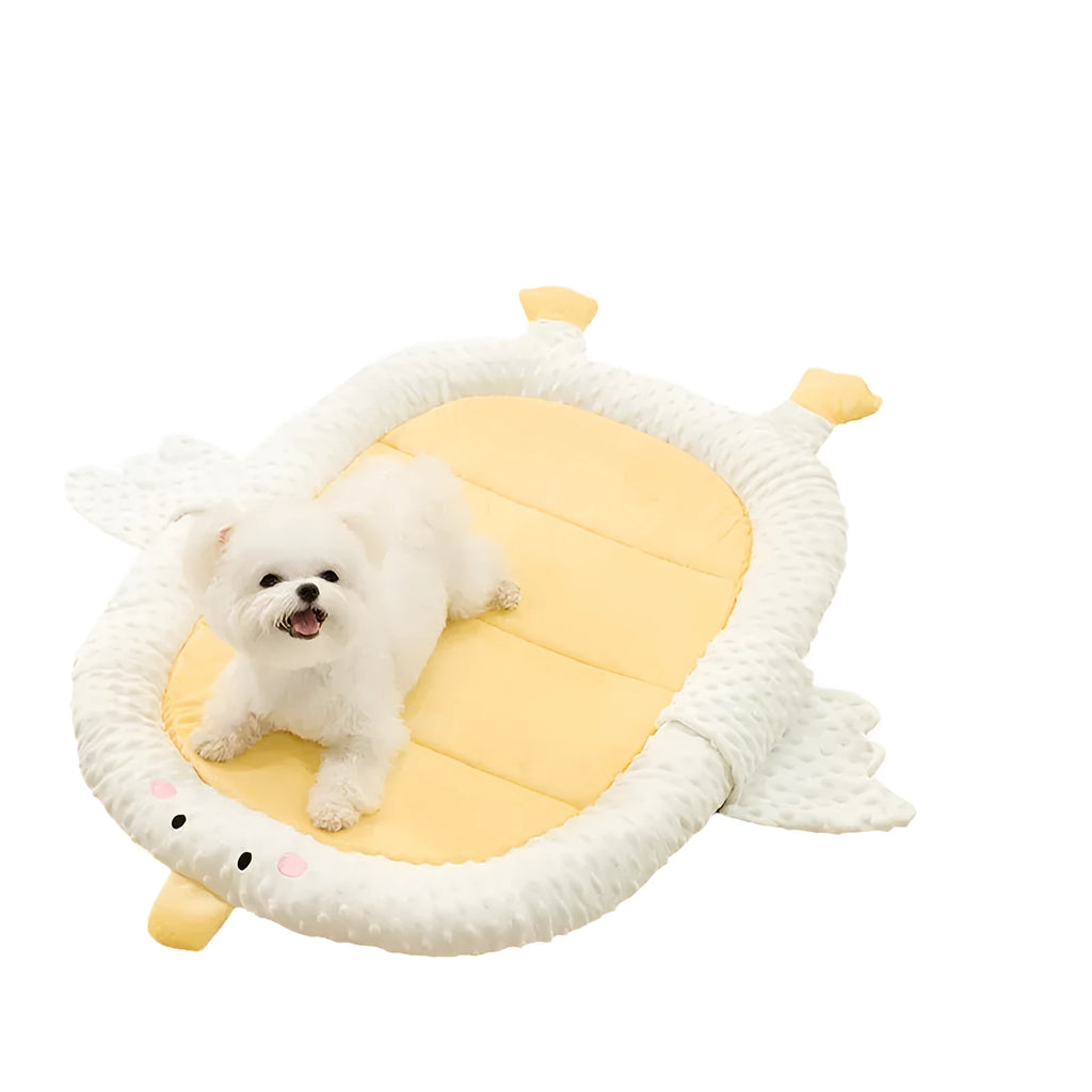 Orthopedic dog sofa bed with removable waterproof cover in four size options