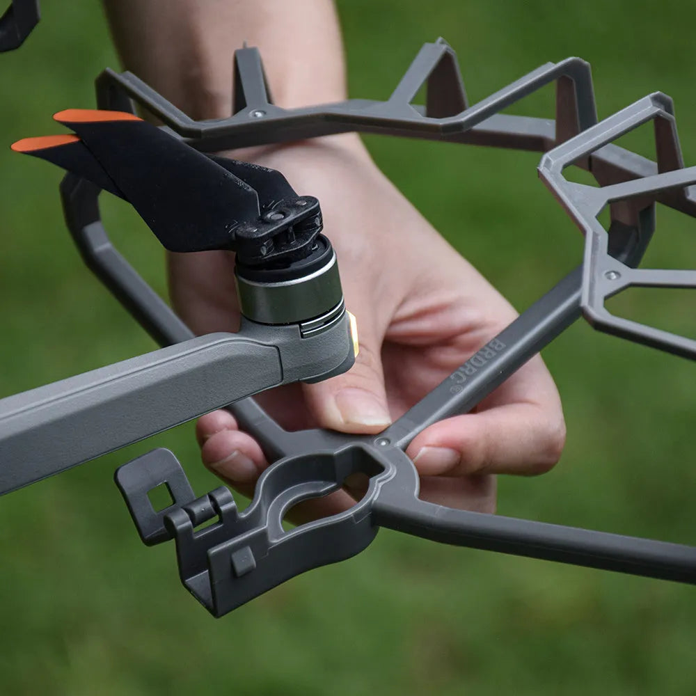 Grey ABS propeller blade guard for DJI Mavic Air 2 and Air 2S drones on a white background.