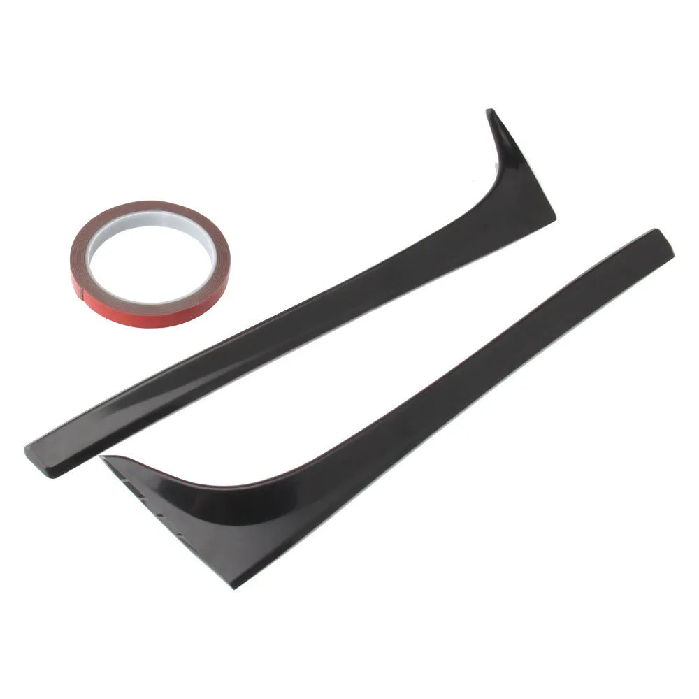 Glossy black ABS plastic rear window spoiler wing for Volkswagen Golf MK7 with adhesive tape.