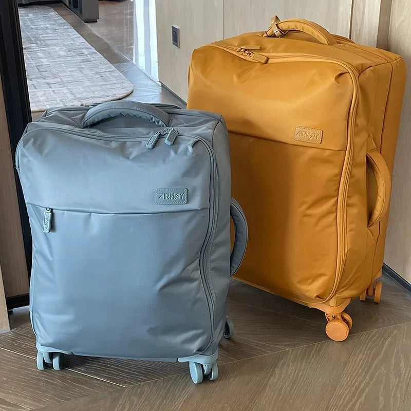 20 inch bluestone green waterproof Oxford cloth suitcase with universal wheels
