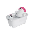 White USB air humidifier with 550ml water tank on a desk