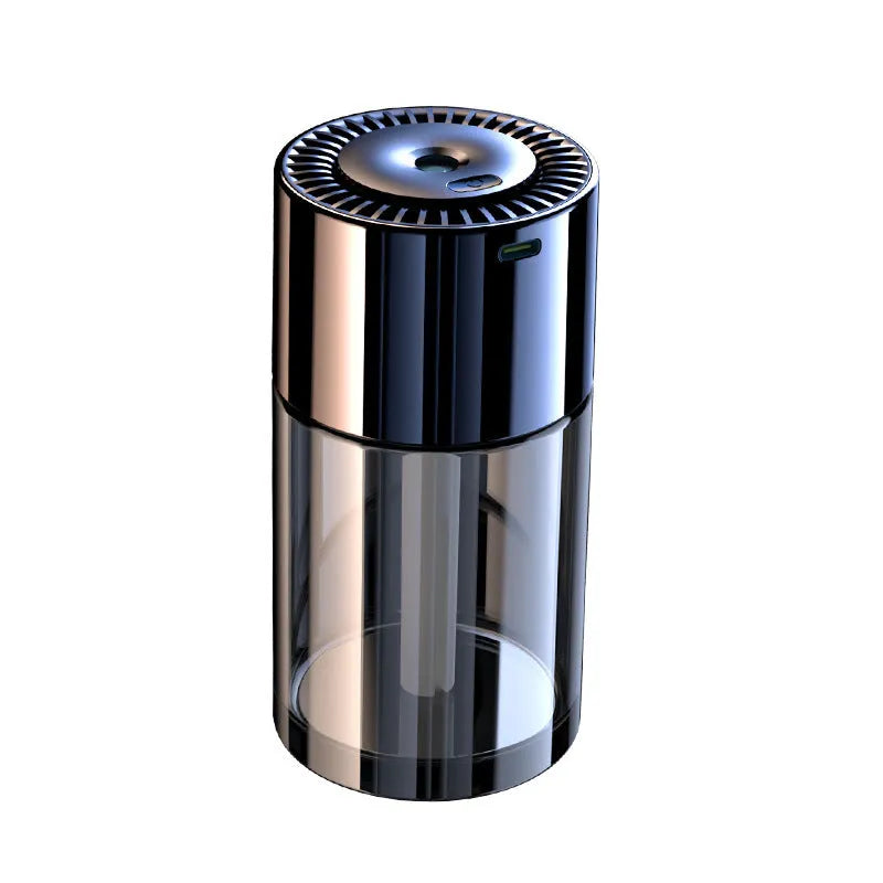 Glass perfume seat humidifier with USB plug, 12.7cm height, available in multiple fragrance colours