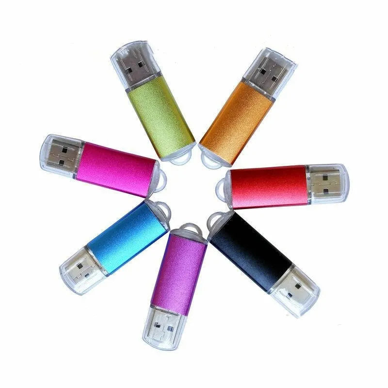 Software encryption lock USB dongle with metal housing showing colour options