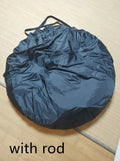 Black pop-up outdoor camping car tail tent unfolded to 200x200x200cm with waterproof Oxford cloth and steel framework