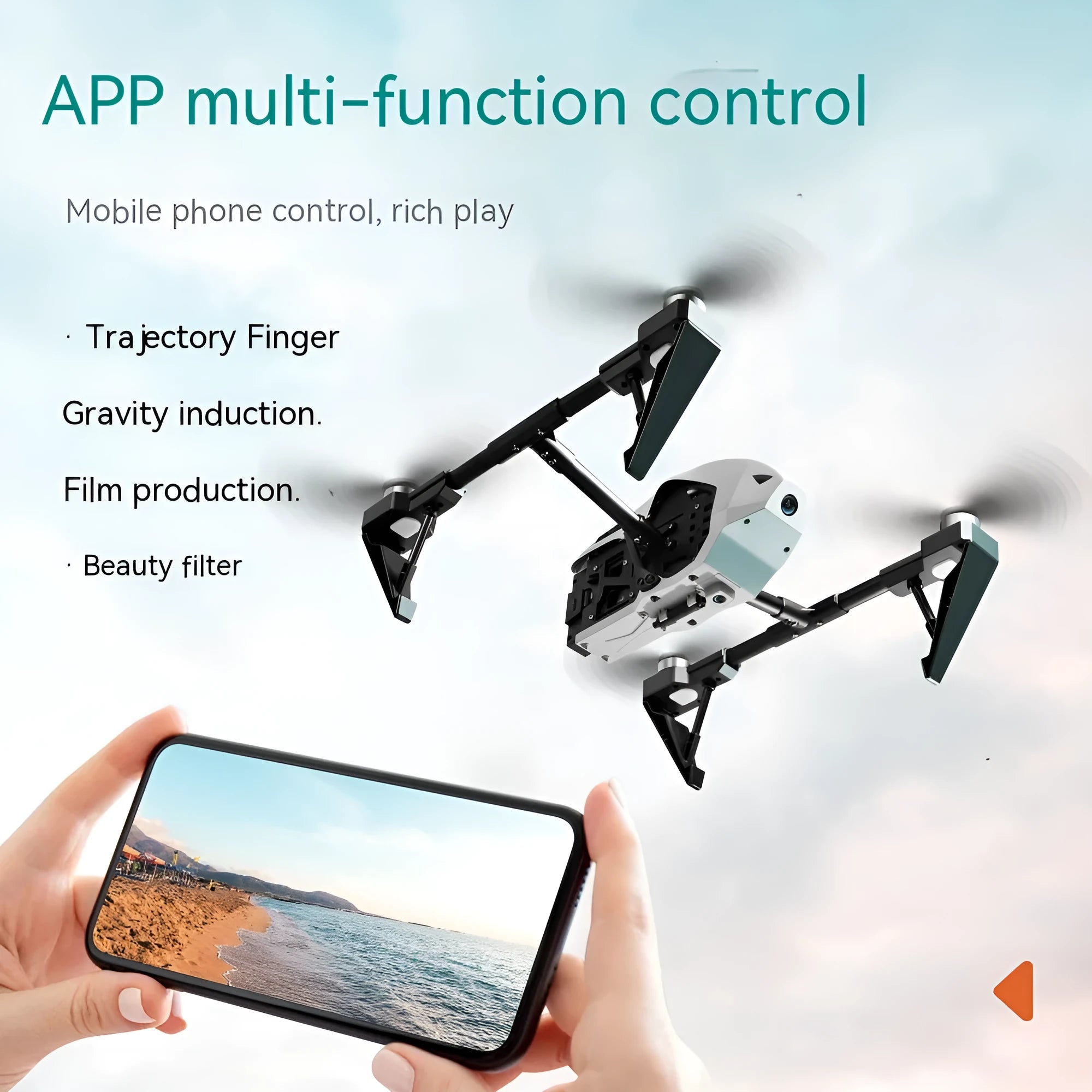 Alloy KS66 UAV drone kit with remote control showing white and black colour options with camera