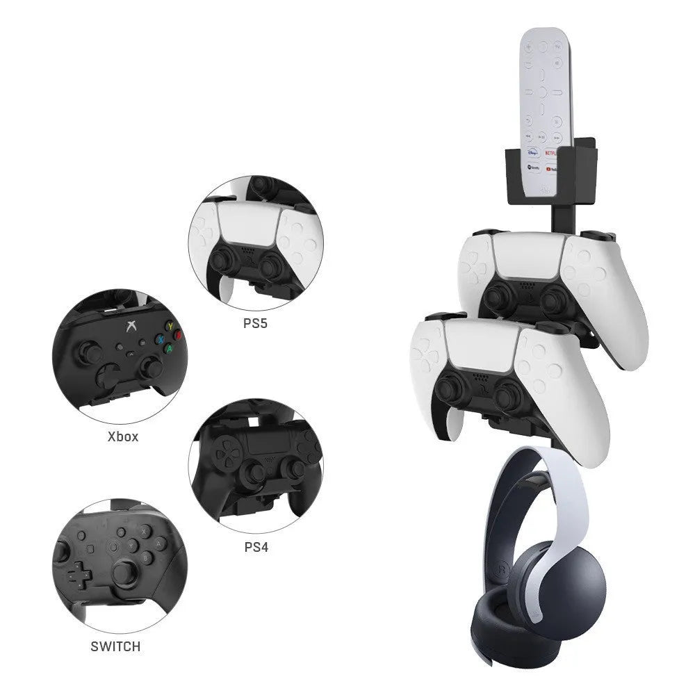 ABS plastic wall-mounted hook holding gaming controller