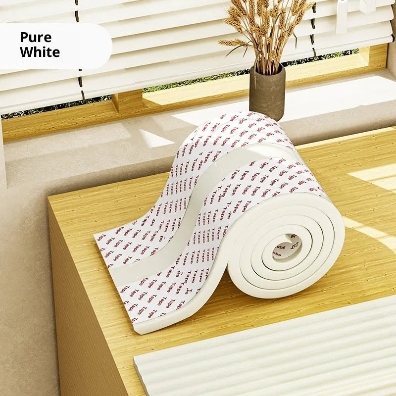 20cm extra wide bumper strip in beige for bedside window sill wall protection