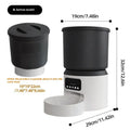4L smart pet feeder with stainless steel bowl and WiFi remote control for cats and dogs