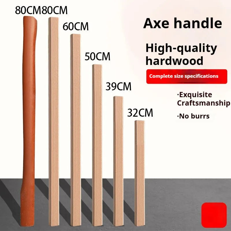 Locust wood axe handle replacement for forestry tools in multiple lengths