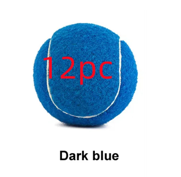 Bright pink durable rubber dog tennis ball with bite-resistant design for aggressive chewers.