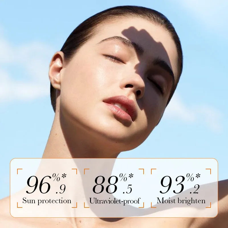 Double tube sunscreen and makeup primer combination product with 50g capacity