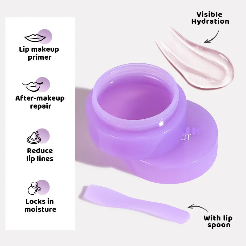 10ml exfoliating lip balm kit with lip film and scraper for dry lip care