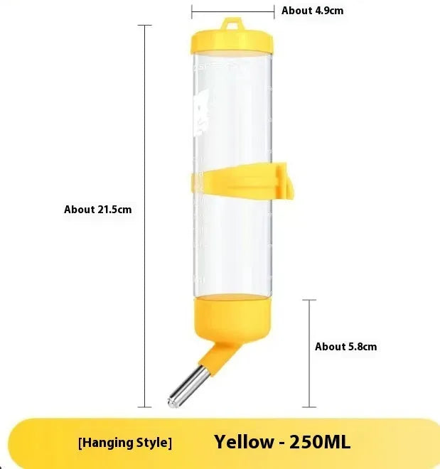 Plastic ball kettle leak-proof water feeder for small pets in assorted colours and sizes.