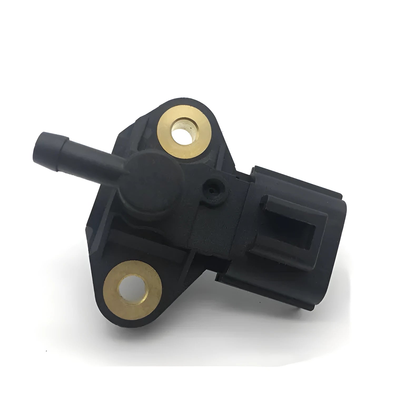 Black intake pressure sensor for Ford and Lincoln vehicles showing electrical connector