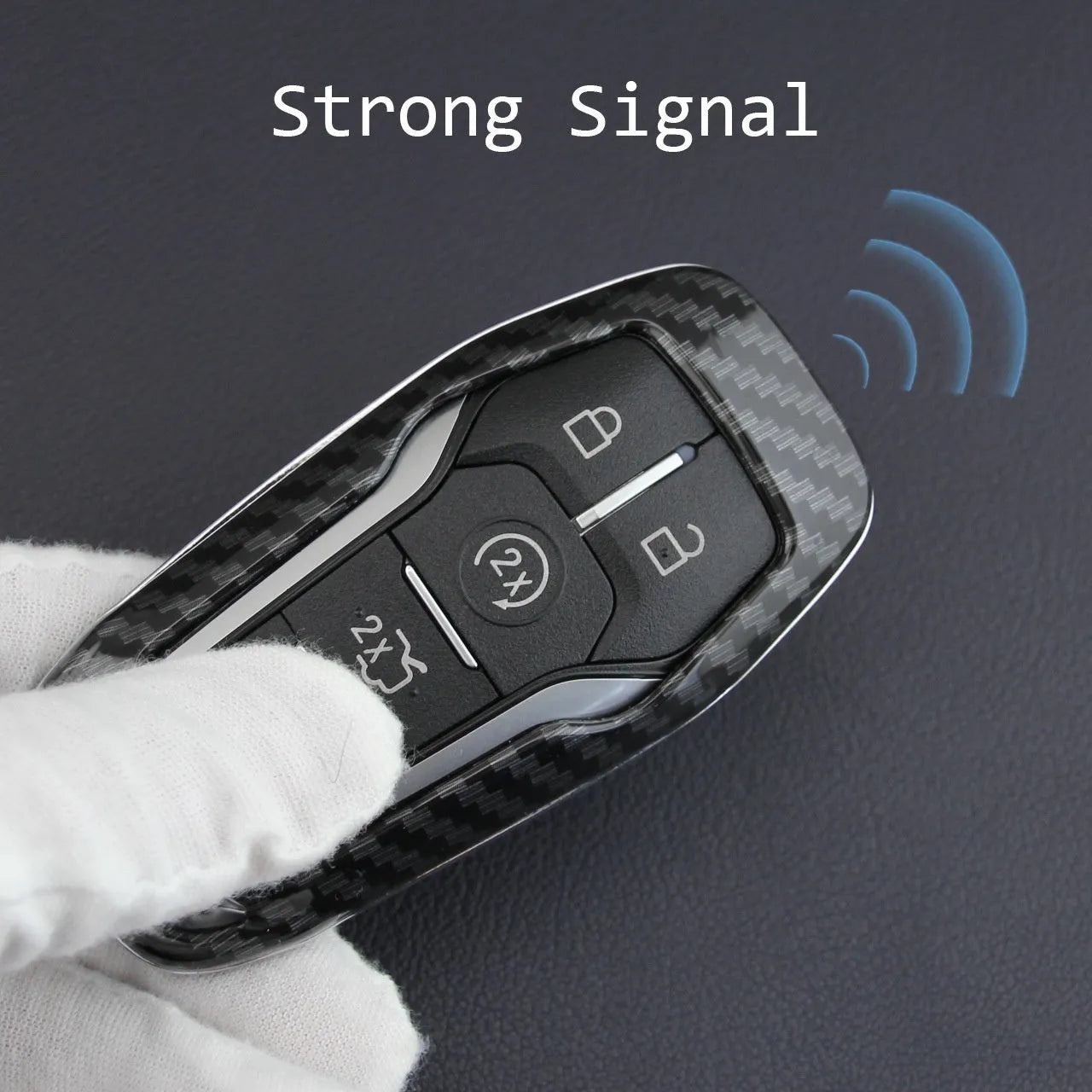 A plastic protective cover for a car key remote control, shown in a single shell style.