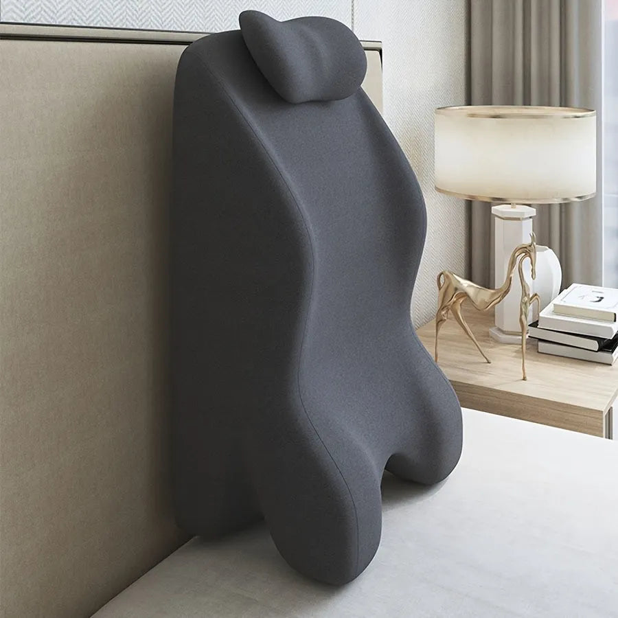 Stomach sleeping pillow designed for prone positions, available in four colours