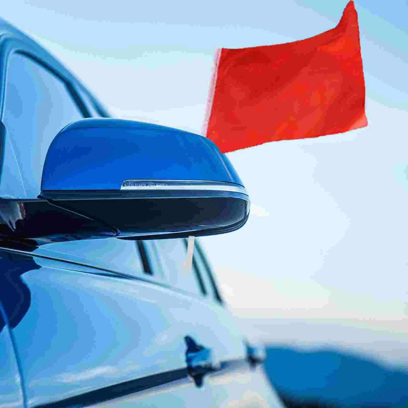 White PP plastic car window flag holder bracket for vehicle mounting