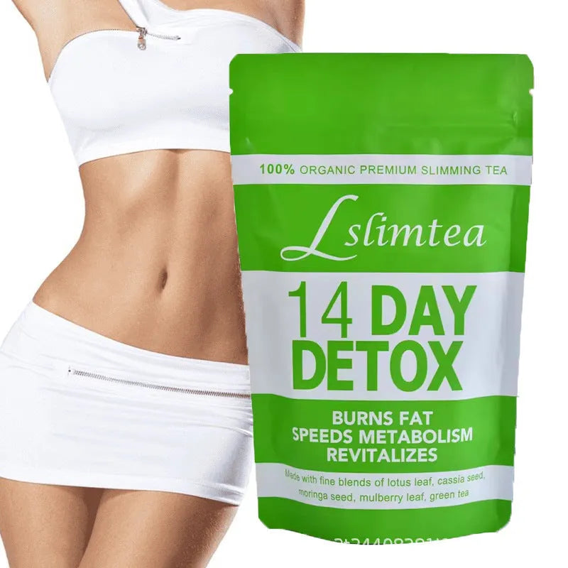 14-day herbal detoxification diet tea with 14 individual 3g tea bags, 42g total net content