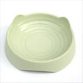 Blue ceramic dog slow feeder bowl with raised internal maze pattern for large breed dogs.