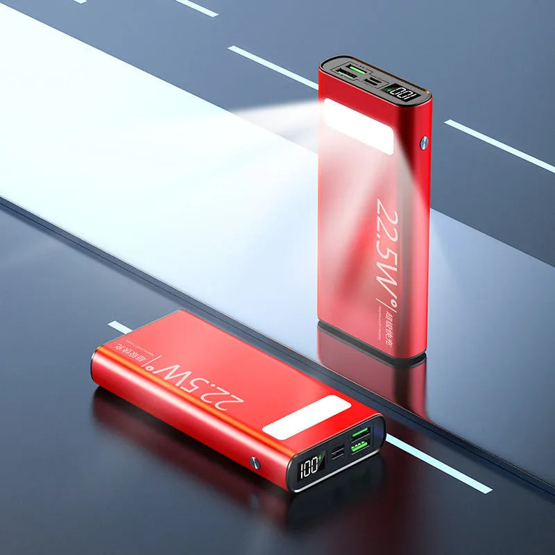 Alloy 22.5W super fast charging 20000mAh power bank with LCD display and LED flashlight