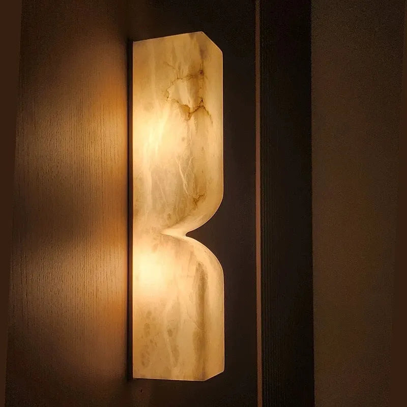 Copper wall lamp strip with modern Nordic design for bedroom lighting