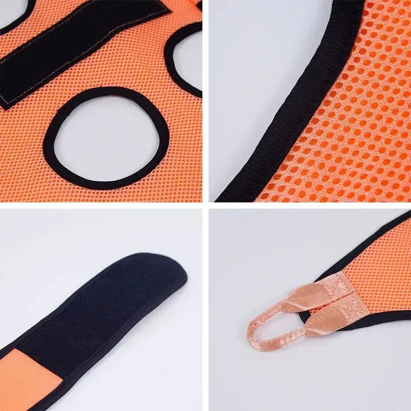 Three sizes of cat grooming restraint bag for nail cutting and bathing, with adjustable fit