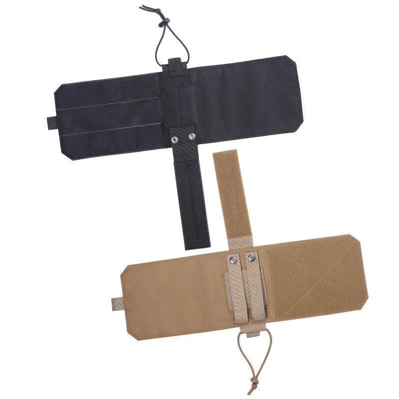 Adjustable outdoor bottle cover in Oxford cloth, shown in black and khaki colour options.