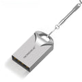 Mini metal USB flash drive in black or silver with compact 23mm design